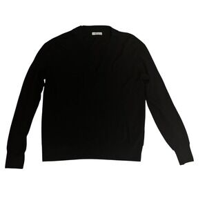 Rag & Bone New York Womens Black V-Neck Long Sleeve Modal Cotton Top XS